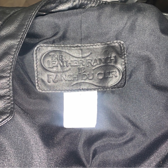 The Leather Ranch Leather Vest Women’s Size S Black Zippered 2 front zip pockets - Picture 3 of 4